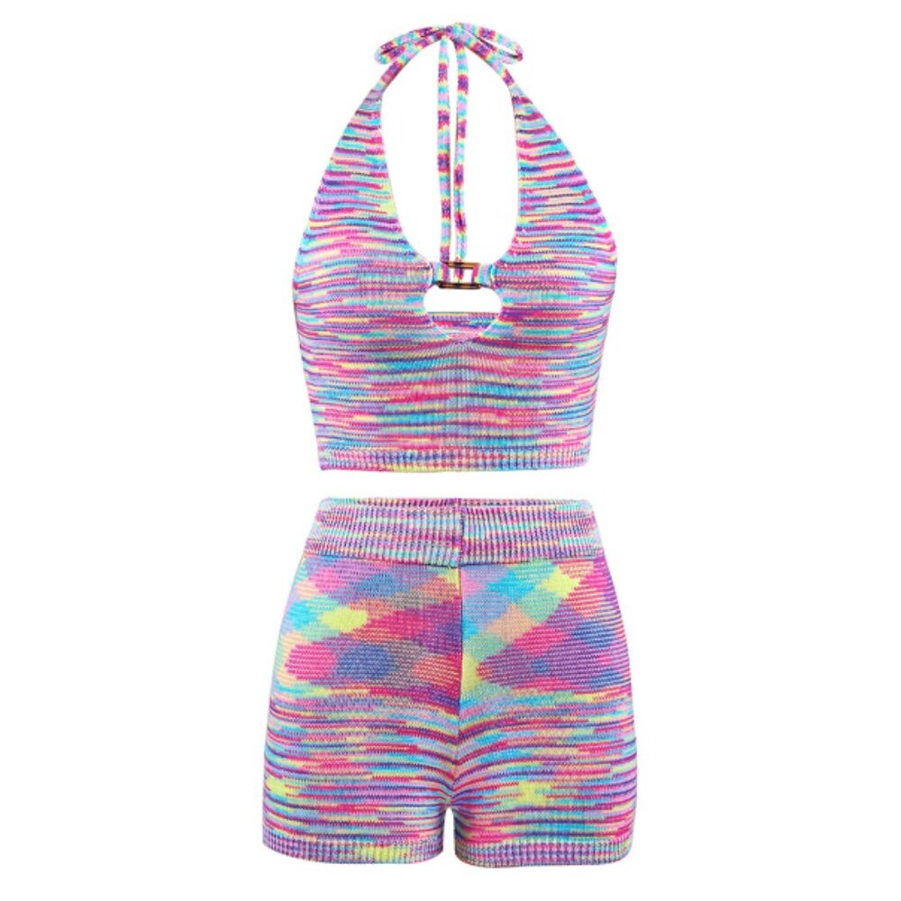 Amazon Knitted Top and Shorts